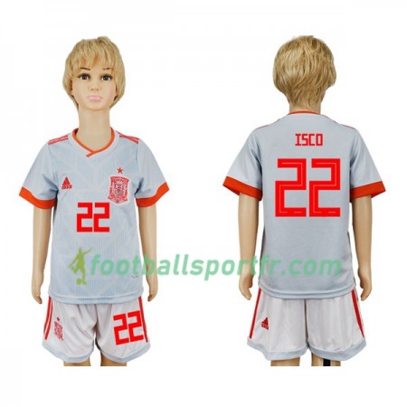 Tenue Espagne Isco 22 Enfant Exterieur Coupe du monde 2018 Maillot de Foot